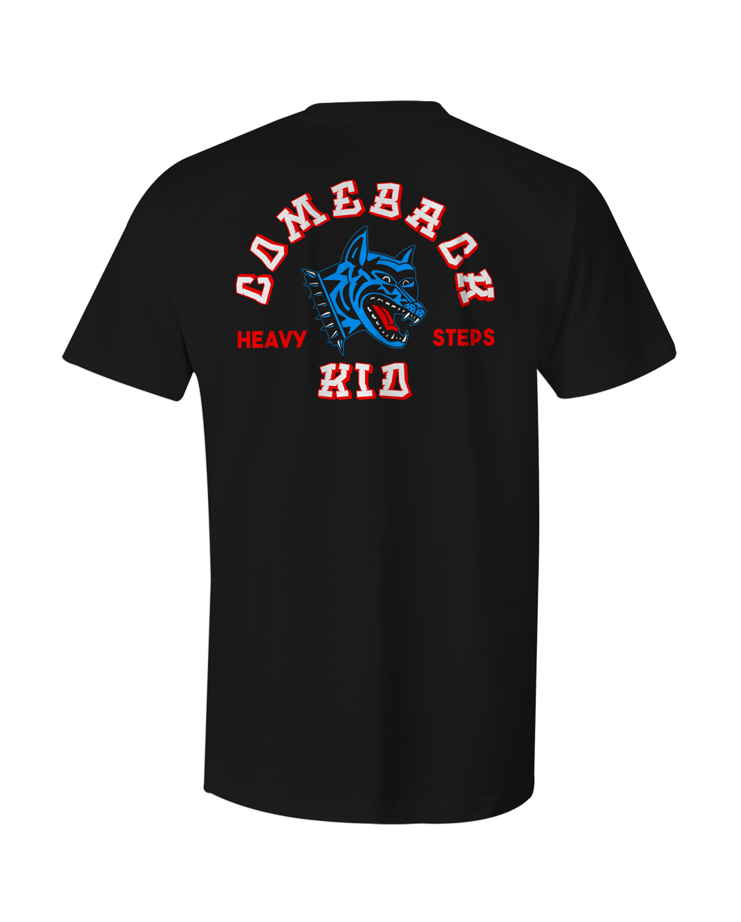 Heavy Steps Dog T-Shirt (Black)