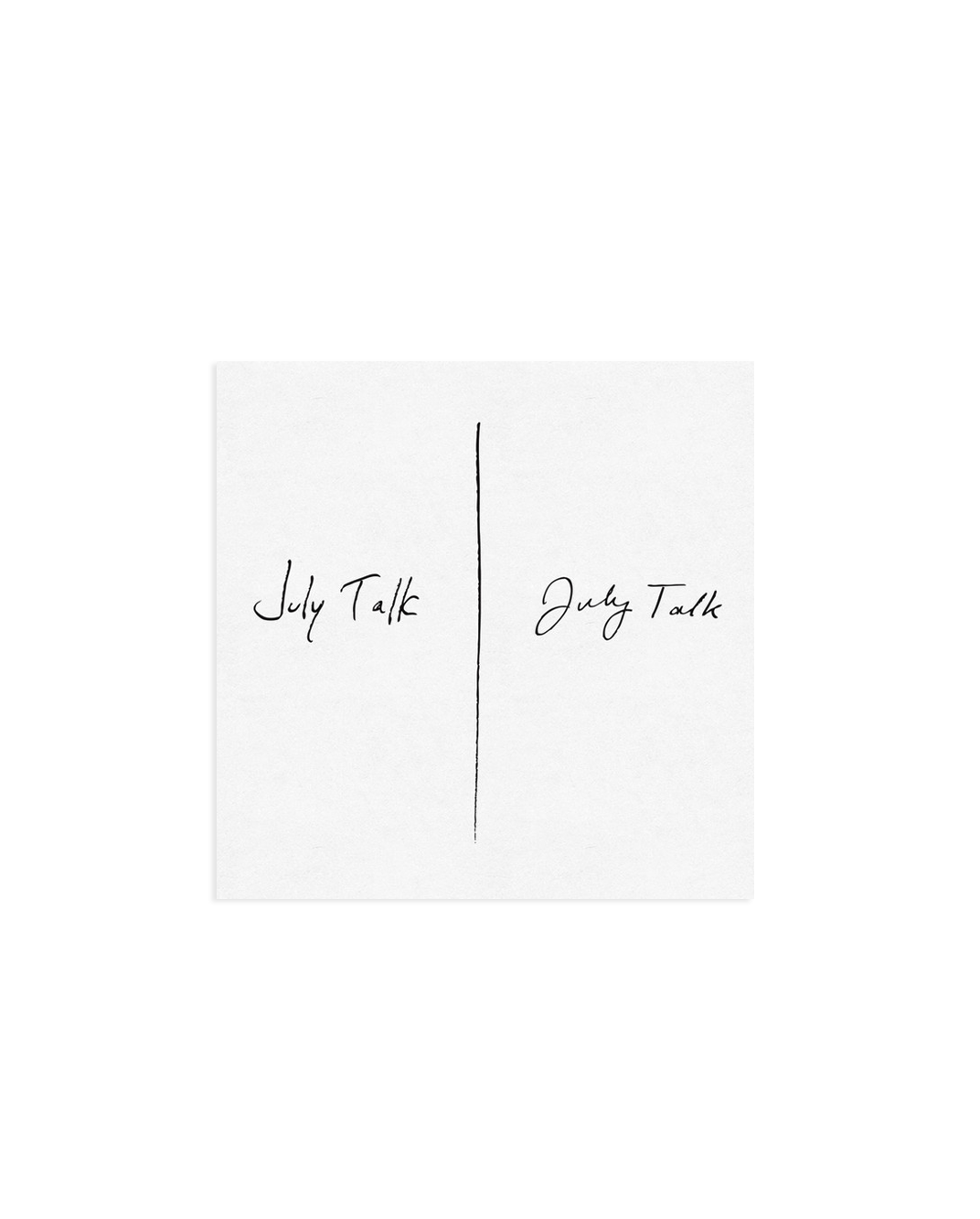 July Talk Self Titled CD (White)