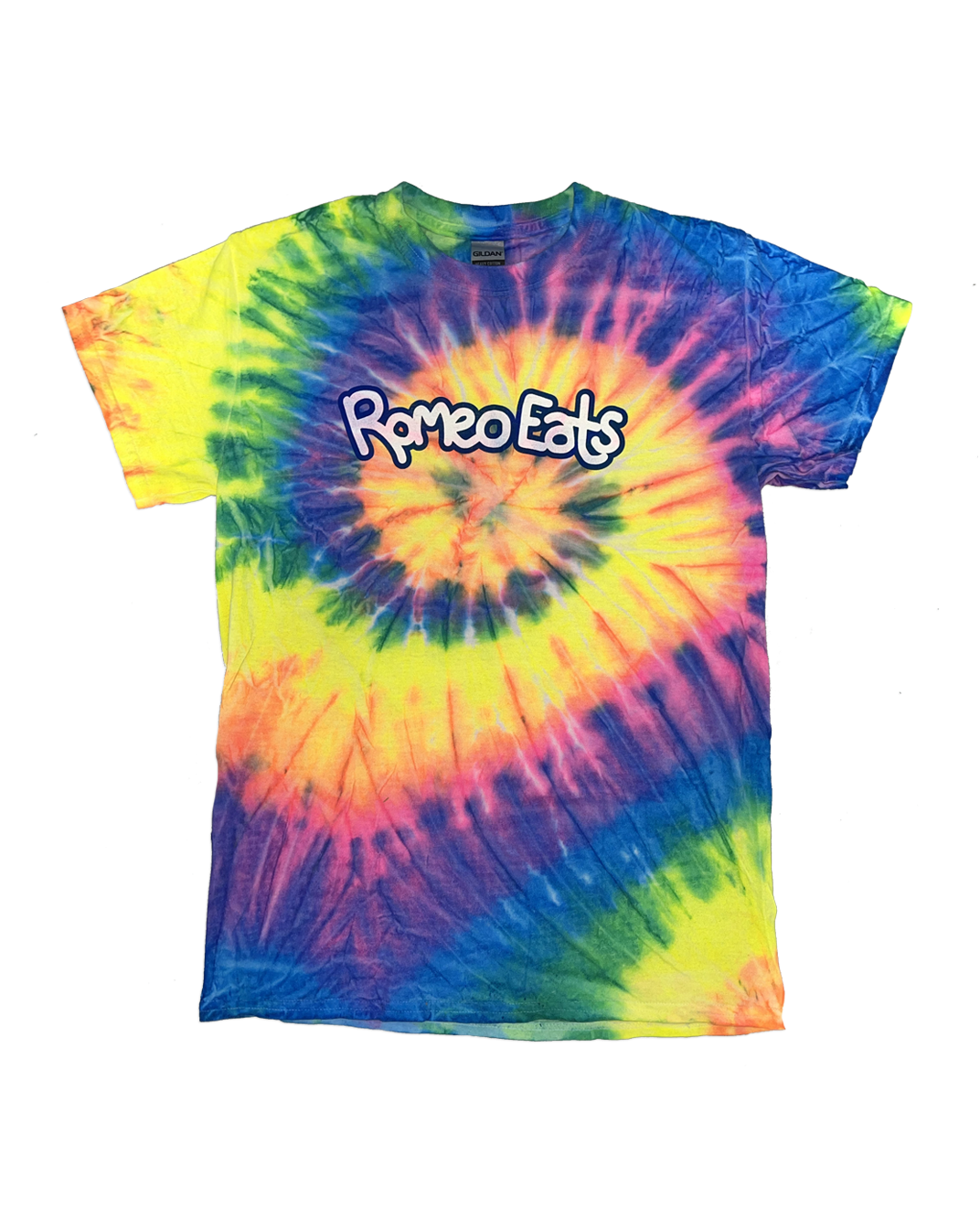 Romeo Eats Fluorescent Tie Dye T-Shirt