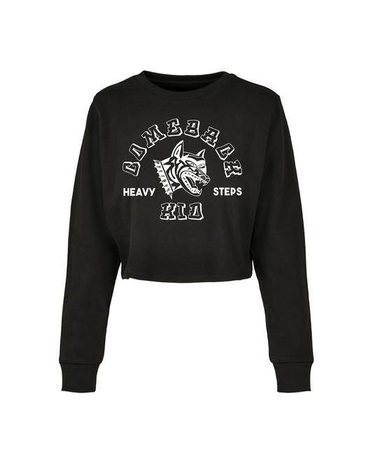 Dog Crop Top Crewneck Sweatshirt