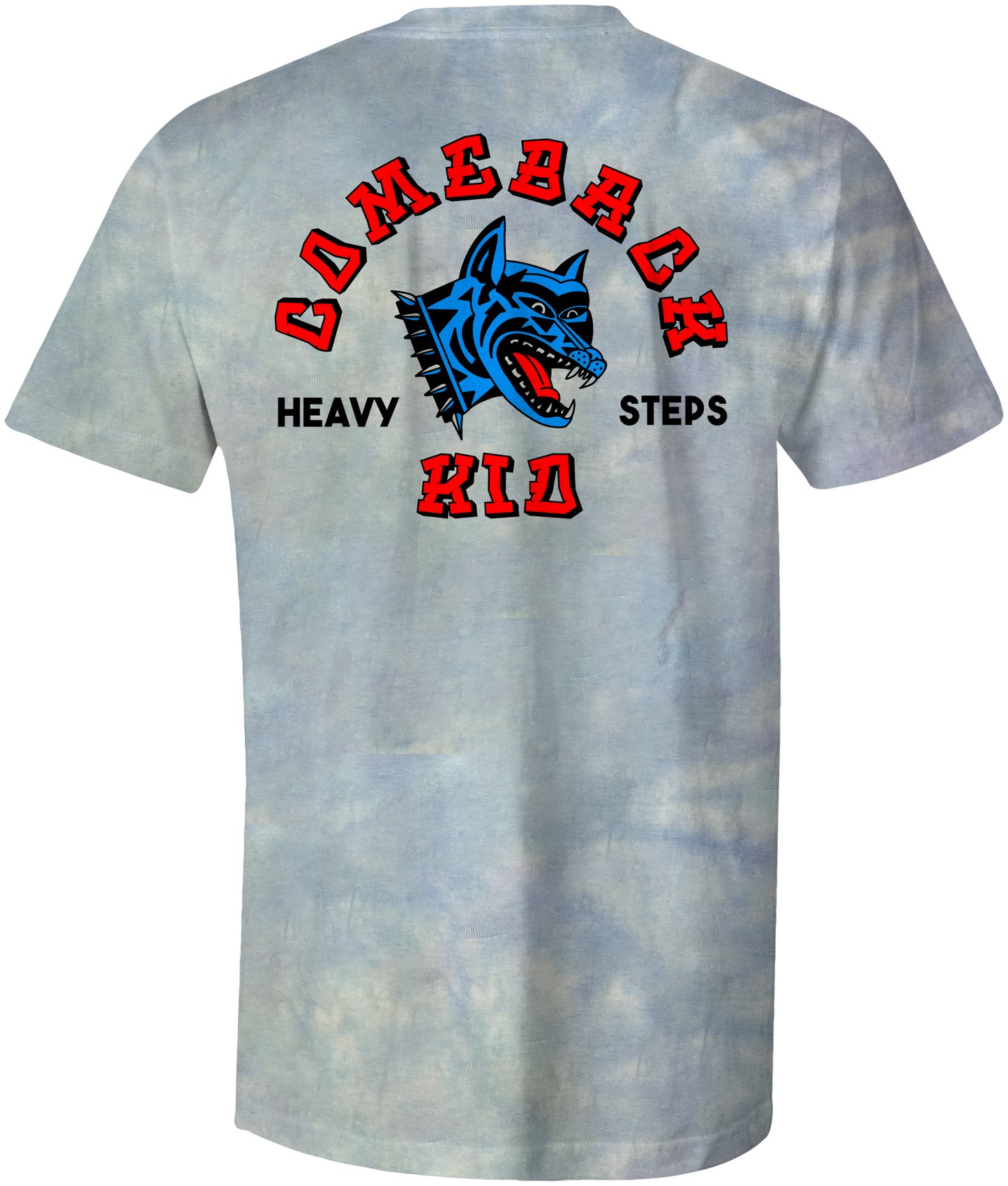 Heavy Steps Tie-Dye T-Shirt (Blue)