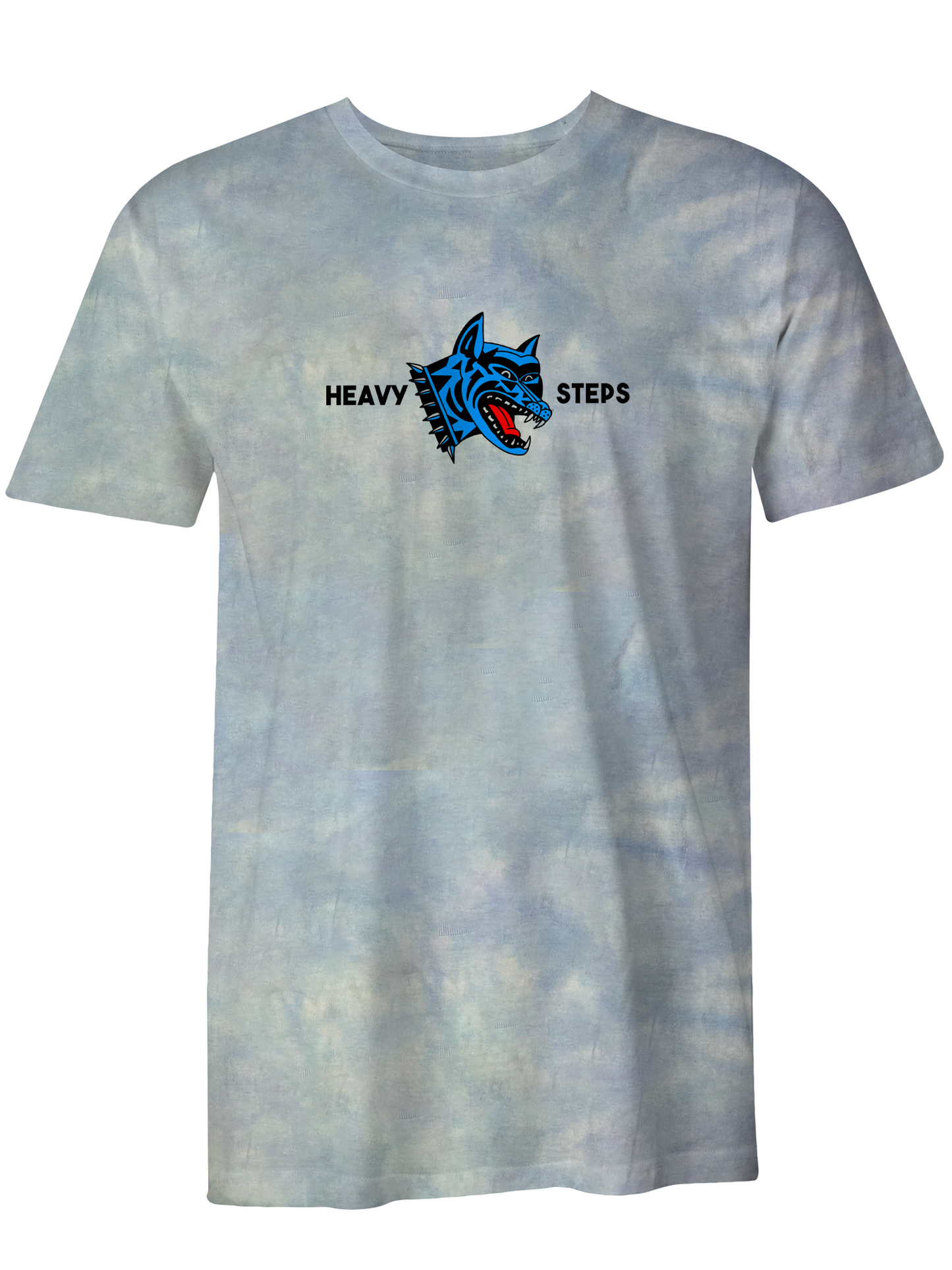 Heavy Steps Tie-Dye T-Shirt (Blue)