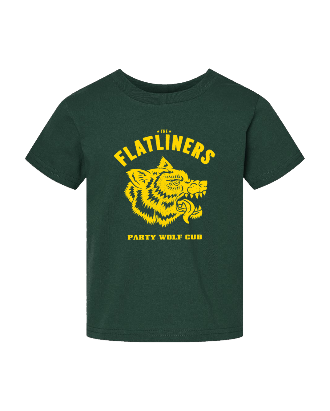 Party Wolf Cub Toddler Tee (Forest Green)