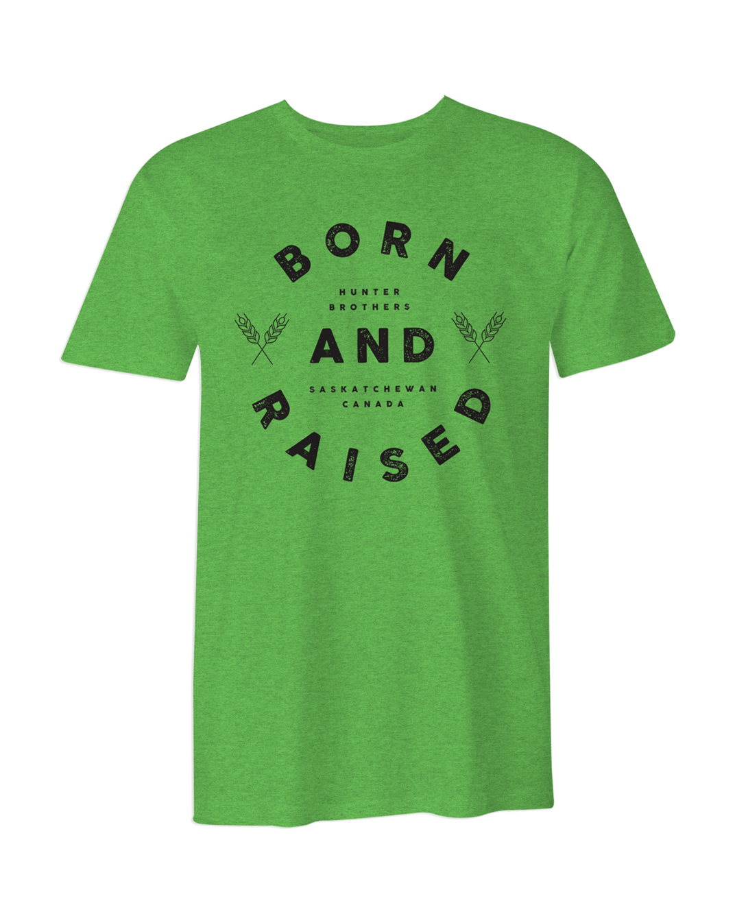 Born and Raised T-Shirt (Heather Green)