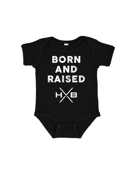 Born and Raised Onesie (Black)