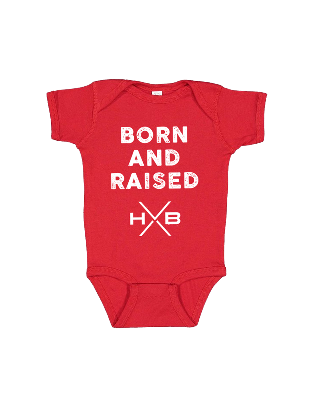 Born and Raised Onesie (Red)