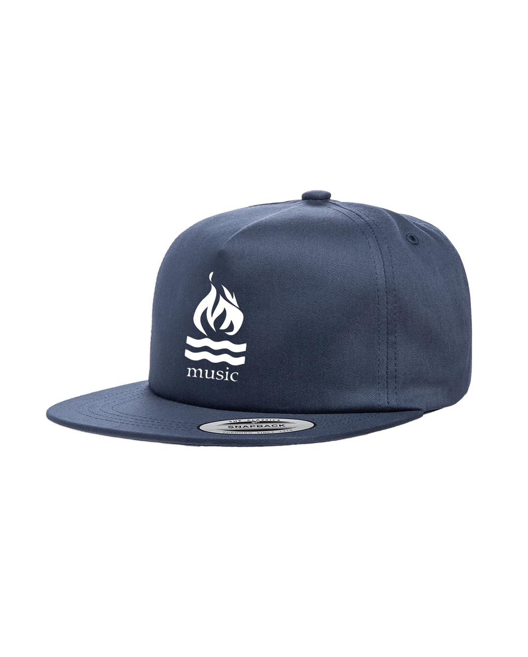 Traditional Snapback Hat (Navy)