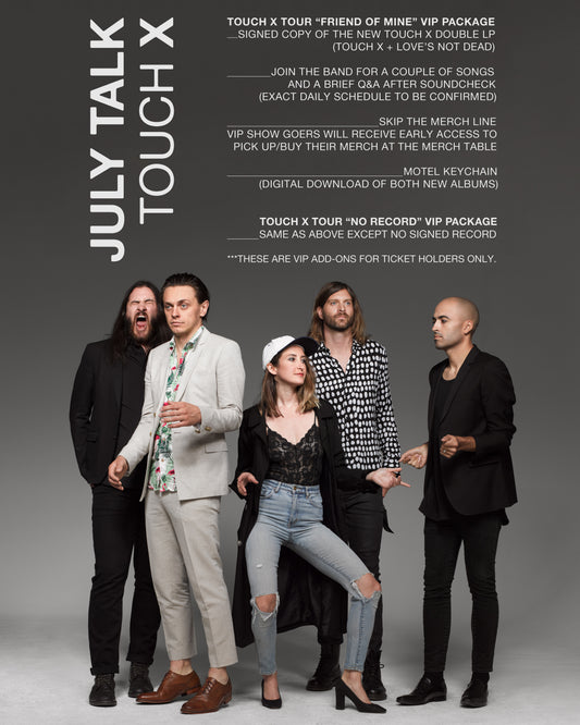 Touch X “No Record” Tour VIP Package