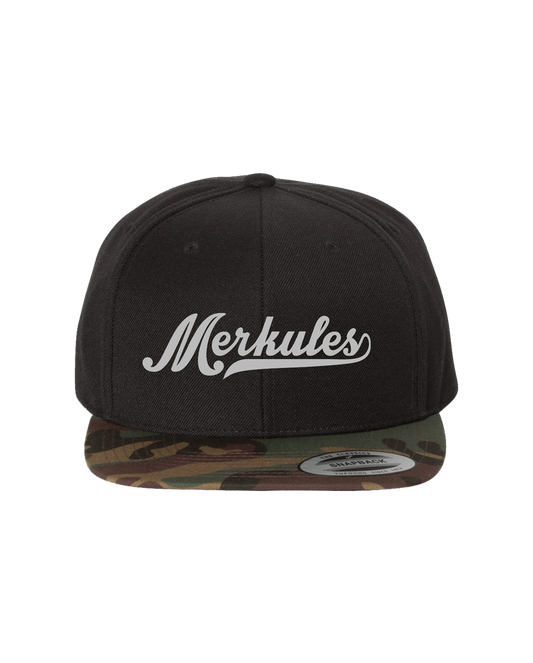 Logo Snapback (Black & Camo)