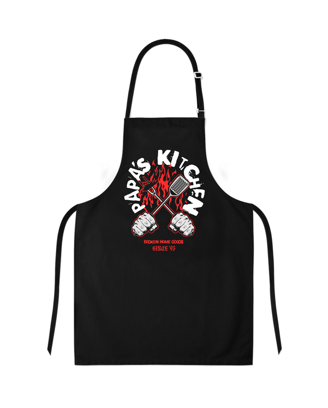 Broken Home Goods Kitchen Apron (Black) – Cut Loose Merch