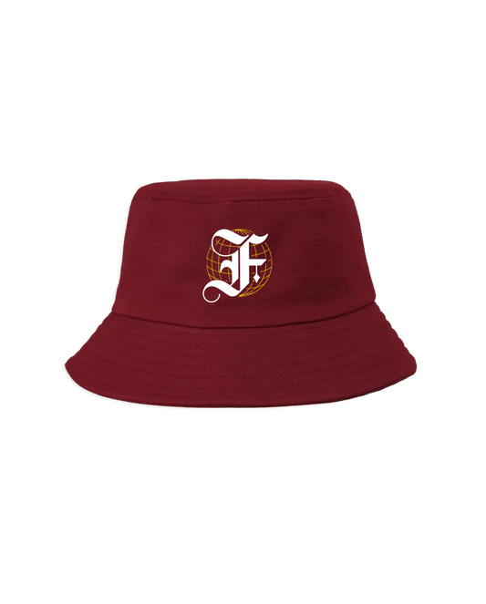 F Worldwide Bucket Hat (Burgundy)
